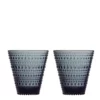 Iittala Kastehelmi Tumbler 30 Cl 2-pack Mörkgrå