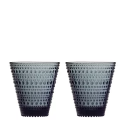Iittala Kastehelmi Tumbler 30 Cl 2-pack Mörkgrå
