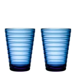 Iittala Aino Aalto Glas 33 Cl 2-pack Ultramarinblå