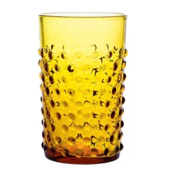 Hobnail Glas 20 Cl Amber