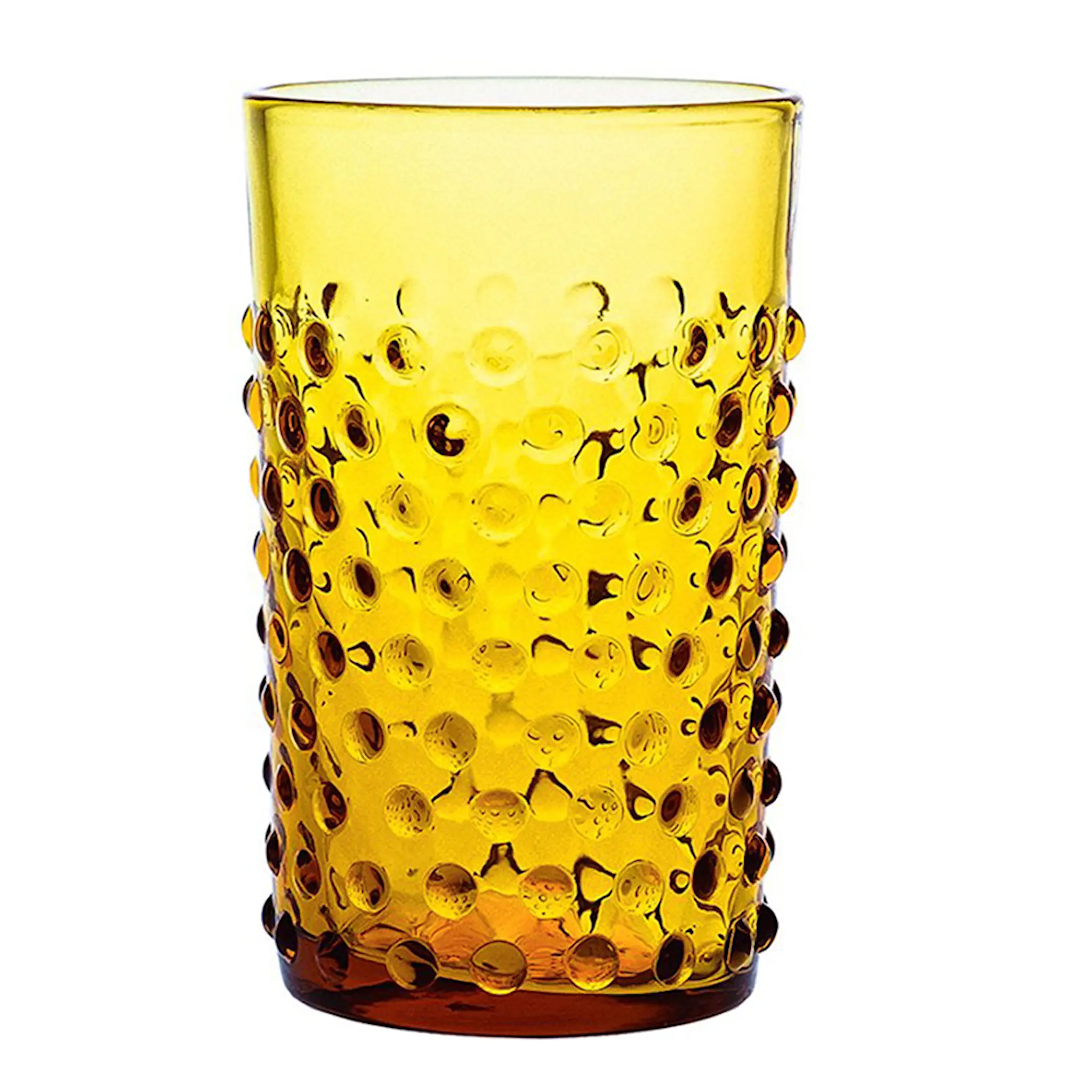 Hobnail Glas 20 Cl Amber 1 Hobnail Glas 20 Cl Amber