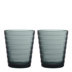 Iittala Aino Aalto Glas 22 Cl 2-pack Mörkgrå